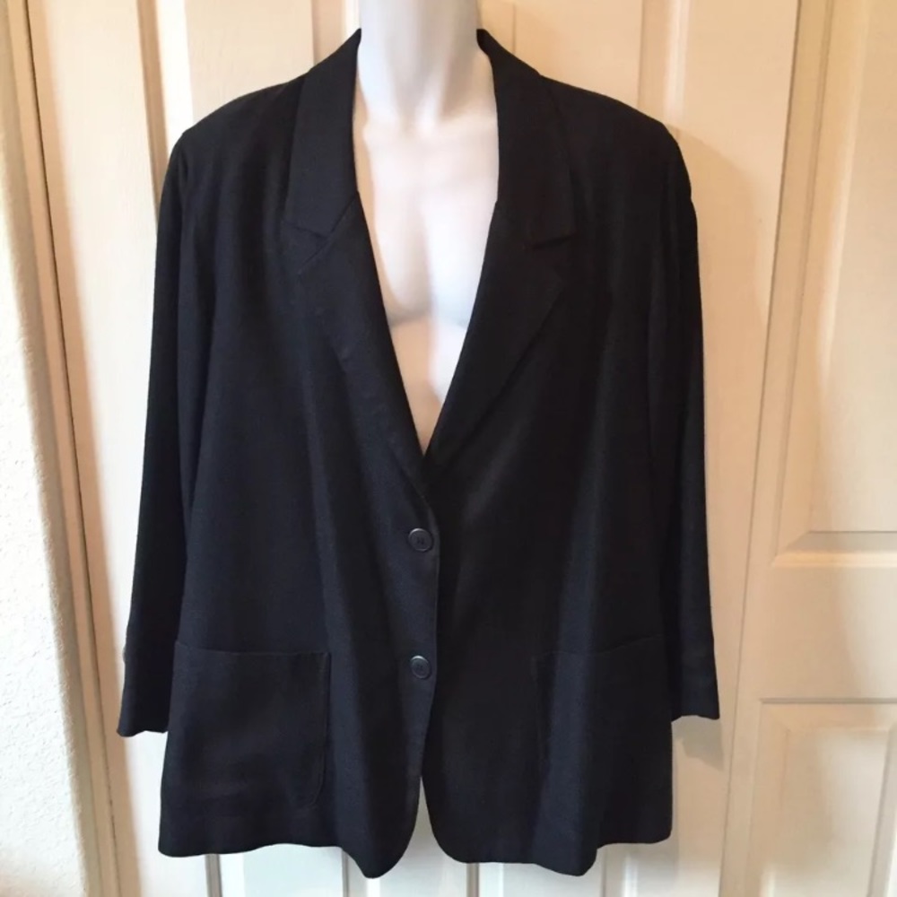 Kristen Blake Black Blazer 3X Suit Professional